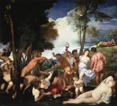 Bacchanal of the Andrians by Tiziano Vecelli